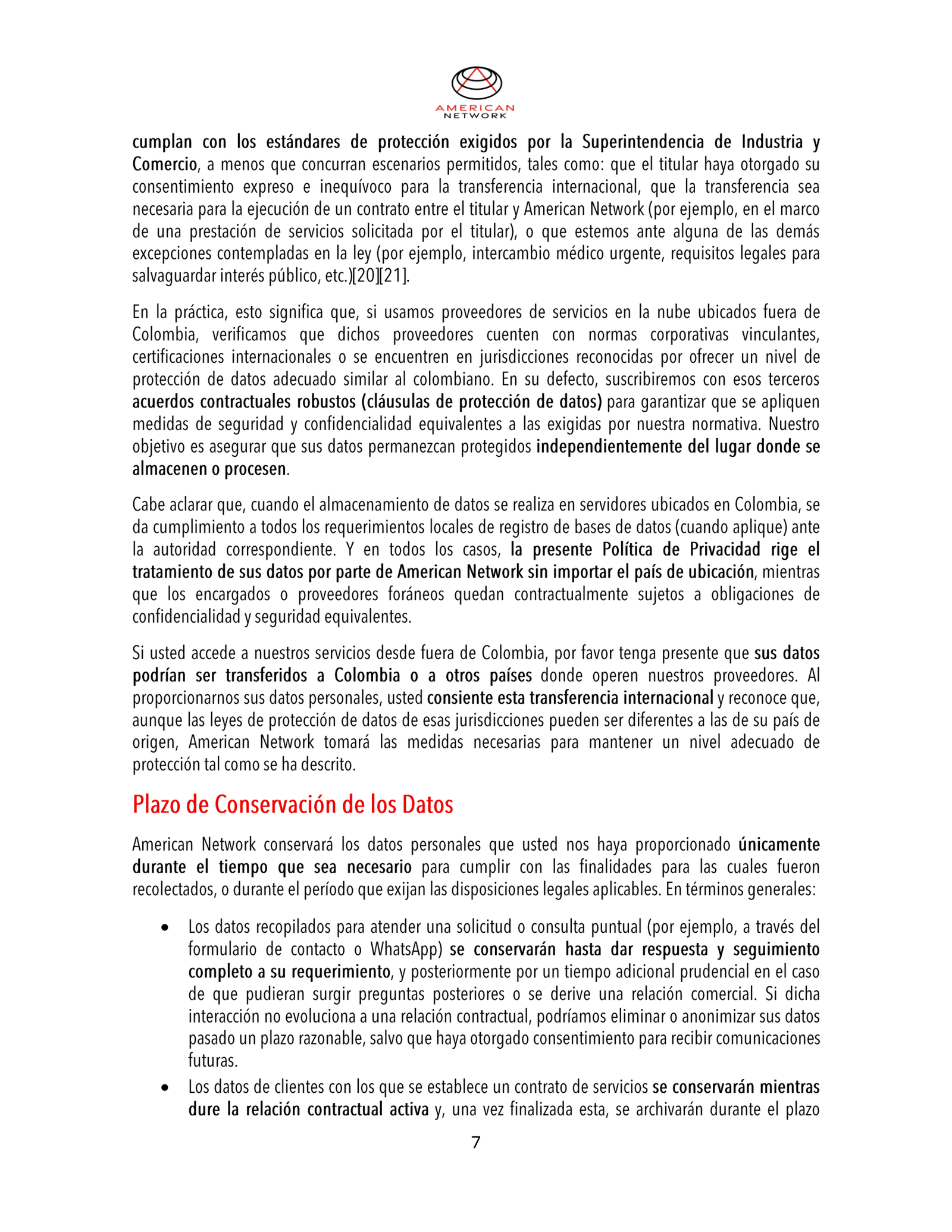 Política de Privacidad - American Network-07