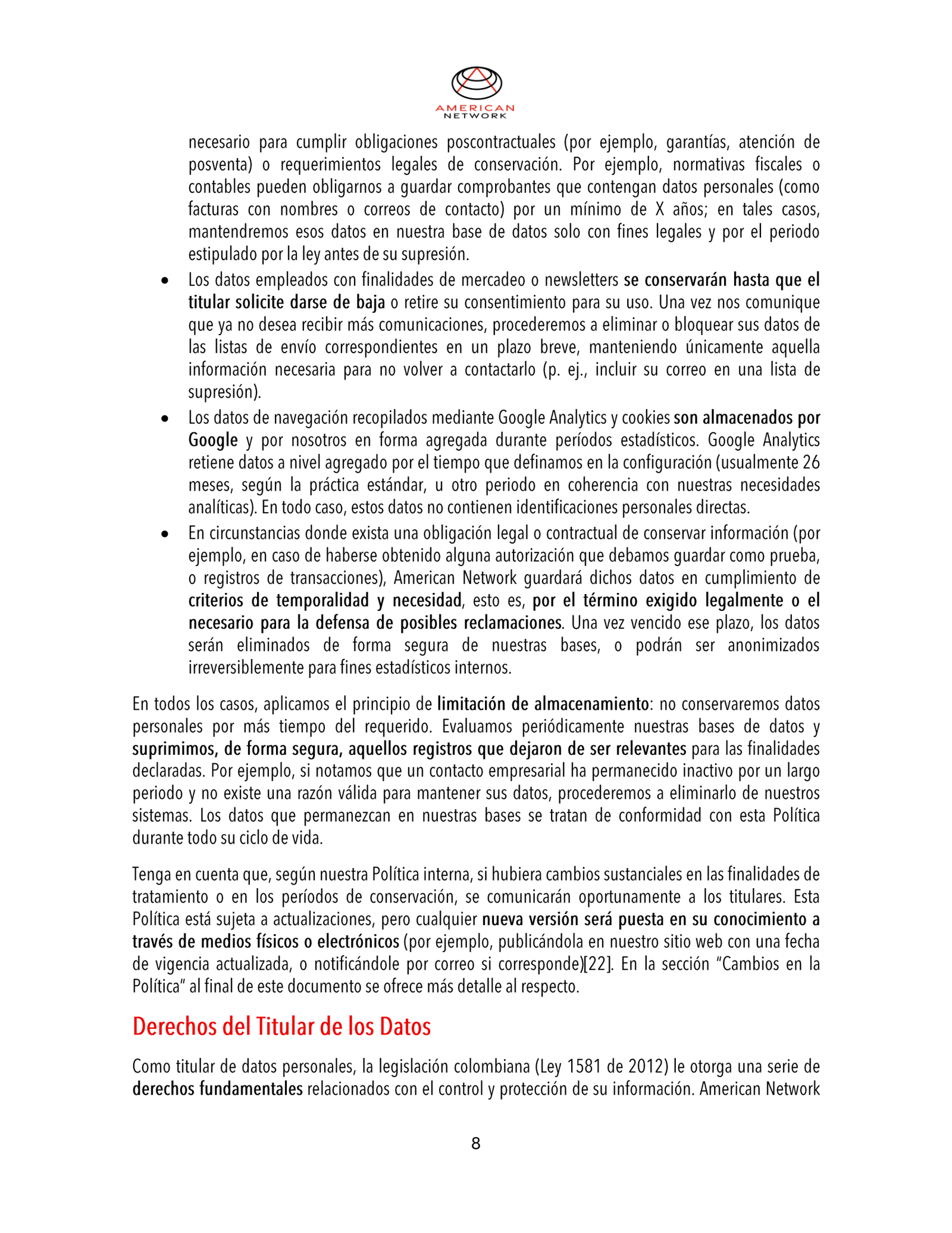 Política de Privacidad - American Network-08